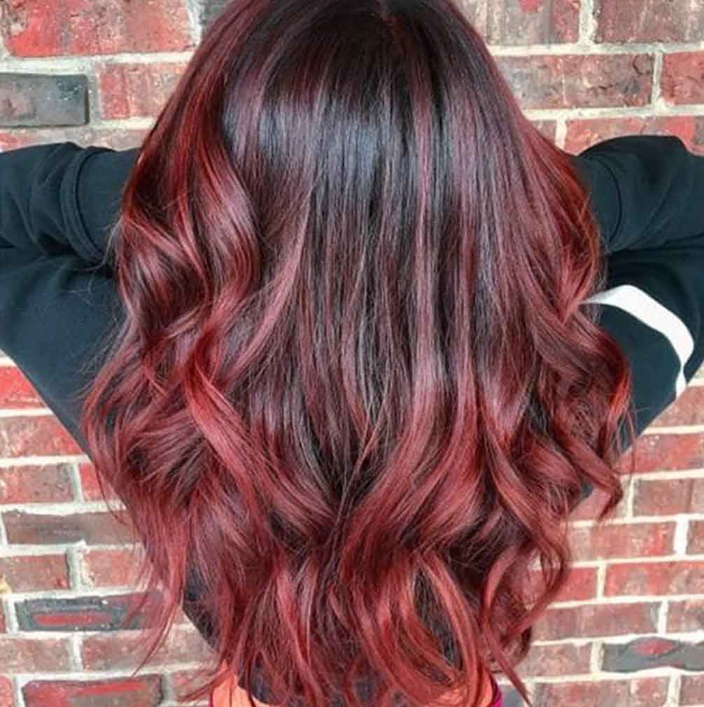 Cabelo com colorao henna