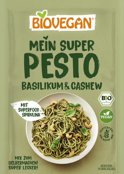 Pesto de manjerico e caju BIO - sem glten