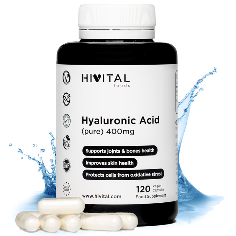 Ácido Hialurónico puro 400 mg Hivital
