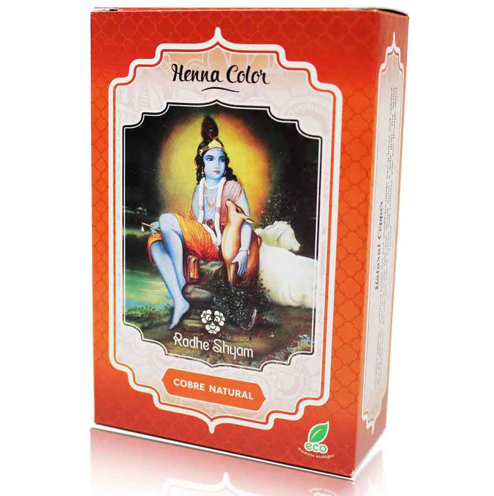 Colorao em p Henna Color Cobre Natural 100 g - Radhe Shyam